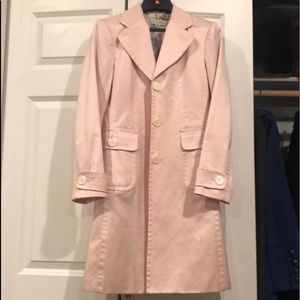Pretty light pink soft trench
